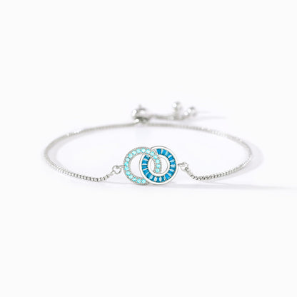 Mother & Daughter Eternal Bond Linking Circles Bracelet