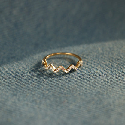 Handcrafted Highs & Lows Ring for Daughter