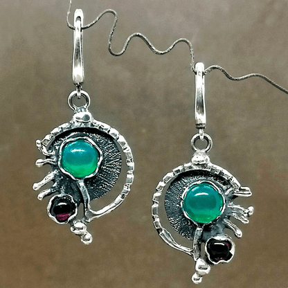 Elegant Bohemian Resin Stone Earrings