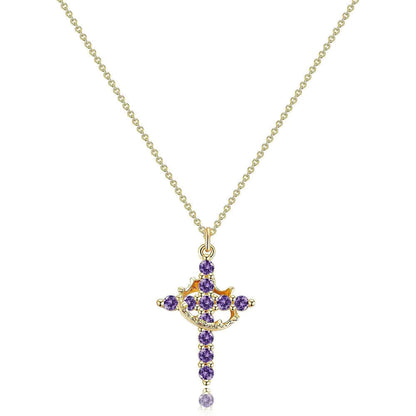 The Eternal Cross & Crown Necklace