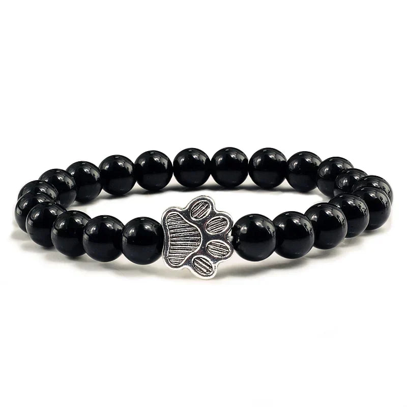 Bracelet with beaded paws