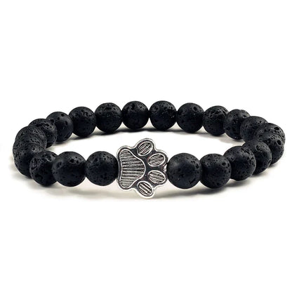 Bracelet with beaded paws