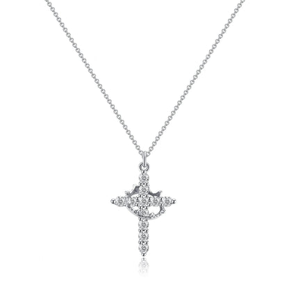 The Eternal Cross & Crown Necklace