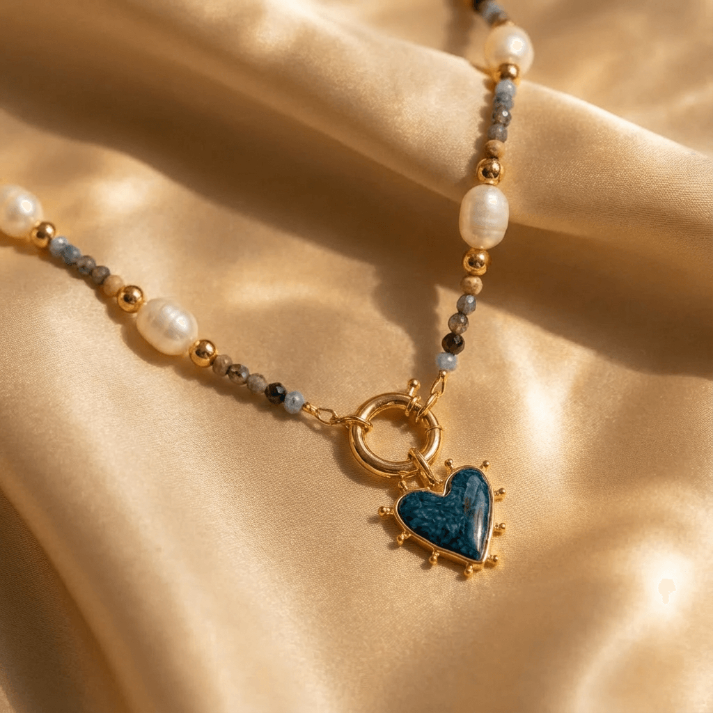 Bohemian Handcrafted Colorful Heart Necklace