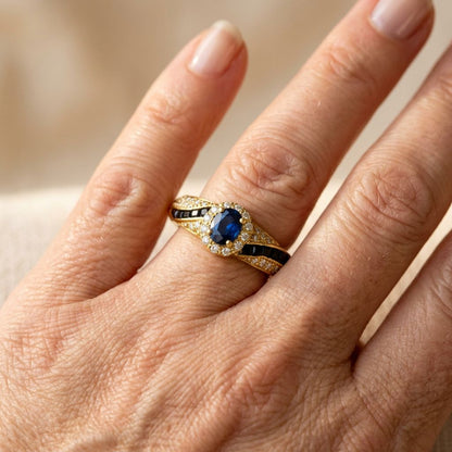 Lysara Gold Floral Cocktail Ring