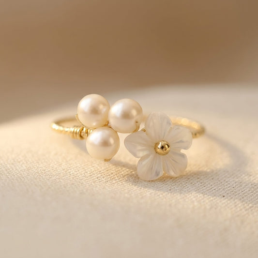 Delicate Artisan Gold Ring