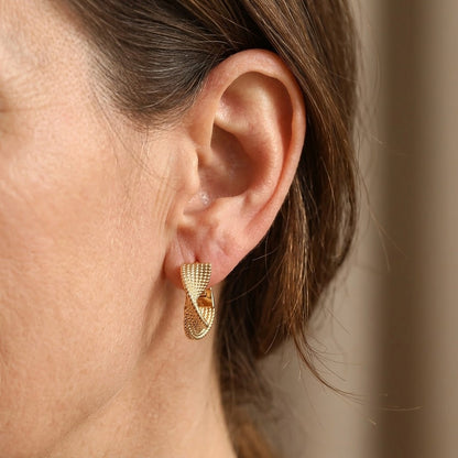Textured Hoop Earrings