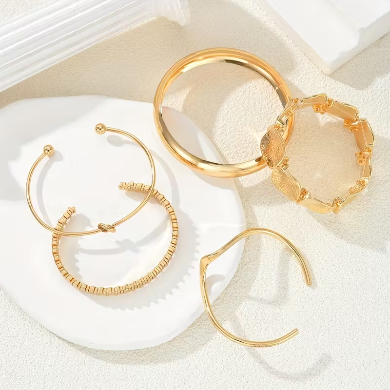 Boho Versatile Gold Bracelet Set