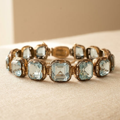 Azure Tide Gold Bracelet
