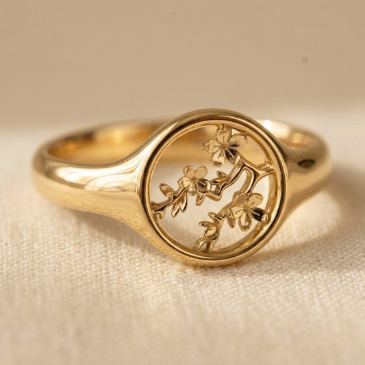 Flower Tree Vine Rings