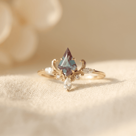 Victorian Crown Gold Sterling Silver Ring