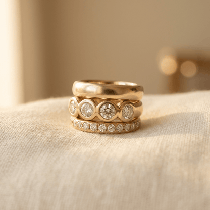 Radiance Gold Stacking Ring