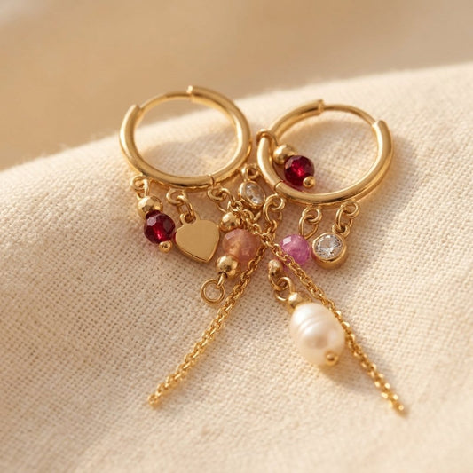 he Aurelia Vintage Elegant Tassel Drop Earrings