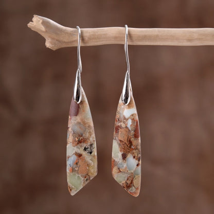 Heavenly Imperial Jasper Teardrop Earrings