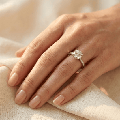 Elegant White Cubic Zirconia Gold Plated Ring