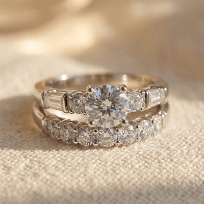 Yellow Cubic Zirconia Sterling Silver Ring
