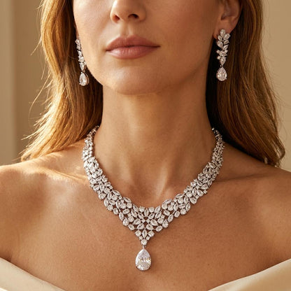 Elegant Cubic Zirconia Jewelry Set