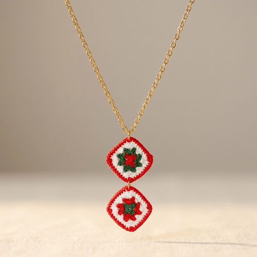 Vintage Bohemian Gold Pendant Necklace