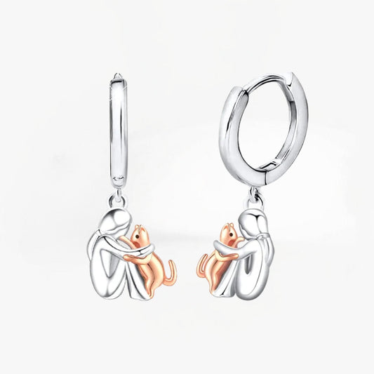 Lydia – Adjustable Cat Embrace Earrings